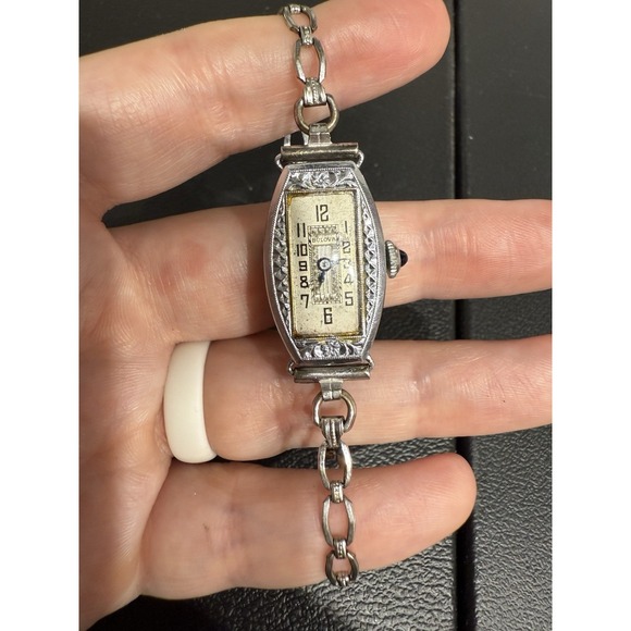 Bulova Accessories - Antique Bulova 1924 Ladies Art Deco Manual Winding 14K GF Watch 15 Jewels